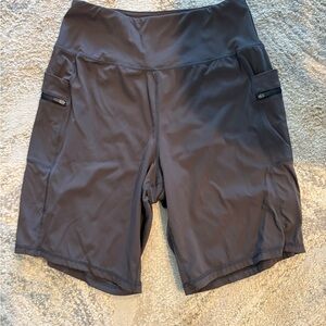 Gradual Gray  Athletic Shorts with Pockets